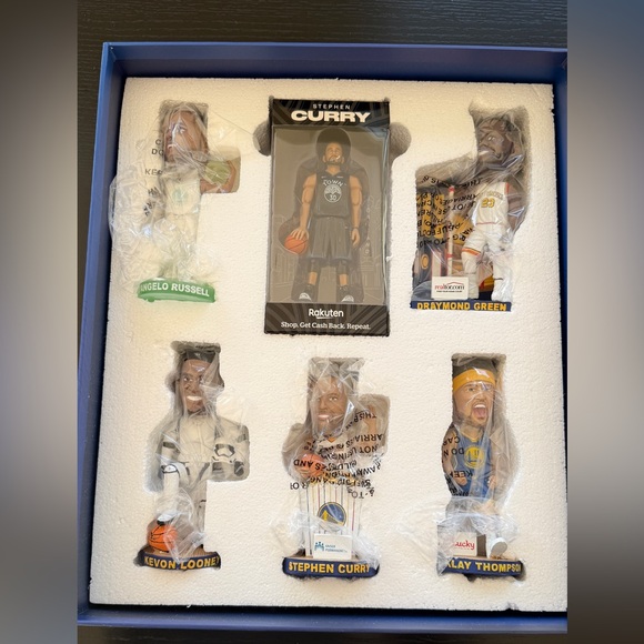 GOLDEN STATE WARRIORS 2019-2020 BOBBLEHEAD SET New in Box